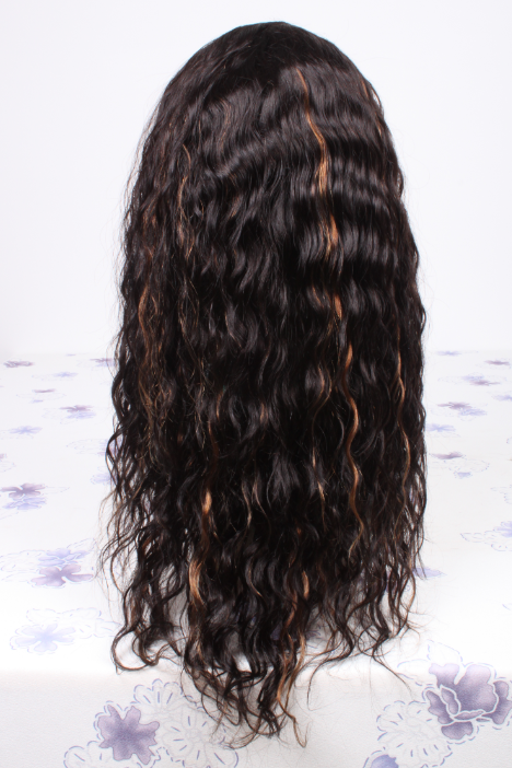 18inch color1B highlight#30 Brazilian hair lace front wig