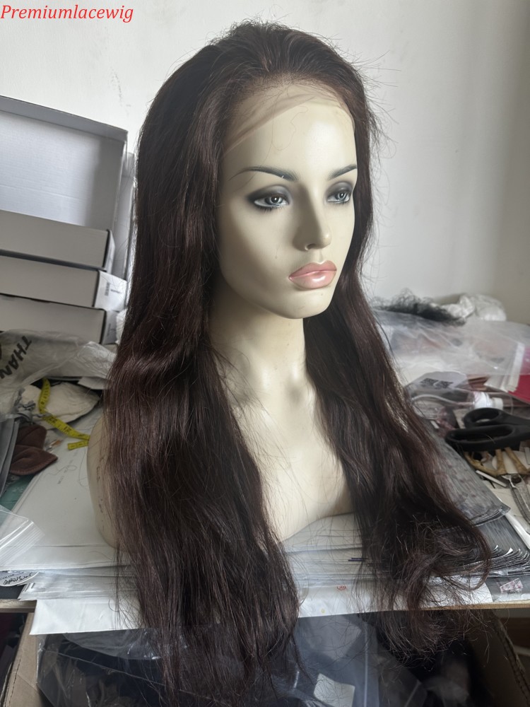 Silk Base Full Lace Wig 20inch Color 2 Natural Straight